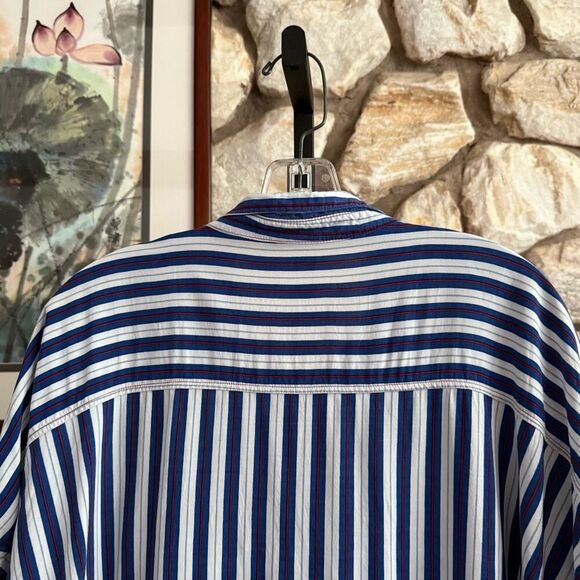 Lularoe Women’s blue and red stripe Amy top - Picture 9 of 11